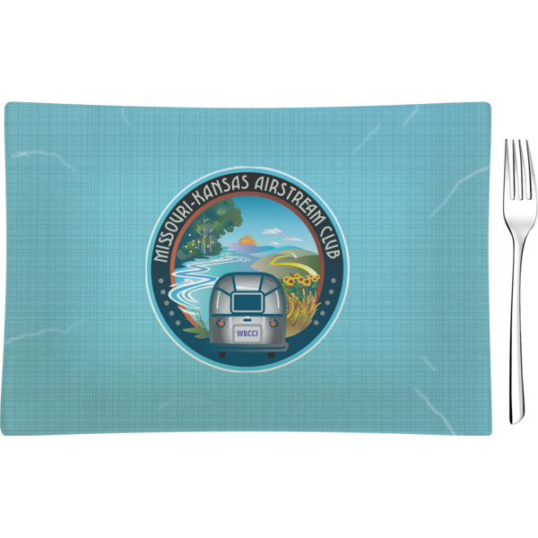 Custom Design Your Own Rectangular Glass Appetizer / Dessert Plate
