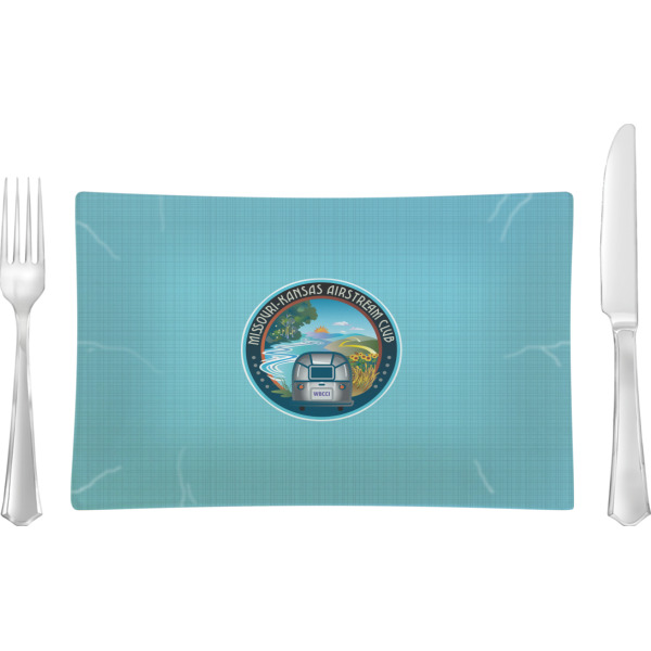 Custom Design Your Own Rectangular Glass Lunch / Dinner Plate