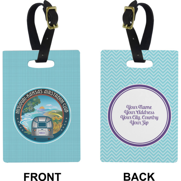 Custom Design - Rectangle Luggage Tag (Front + Back)