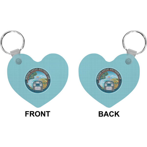 Custom Design - Heart Keychain (Front + Back)