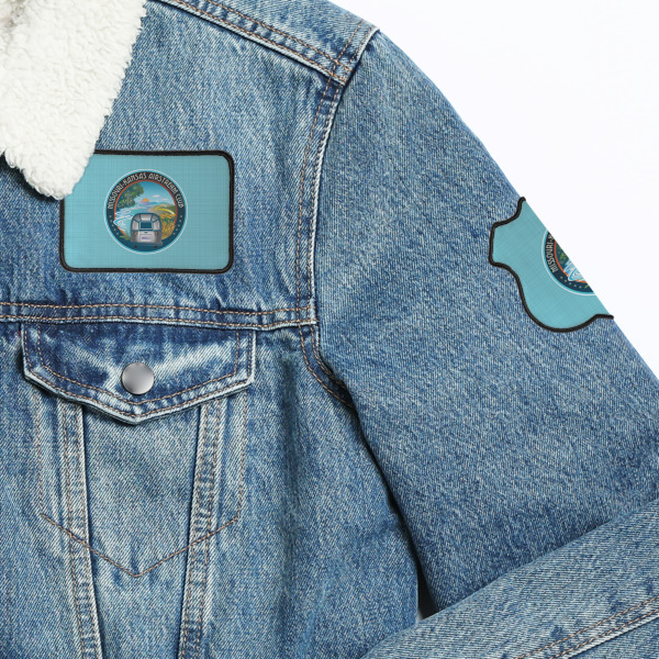 Custom Design - Iron On Patches - On Jacket Closeup