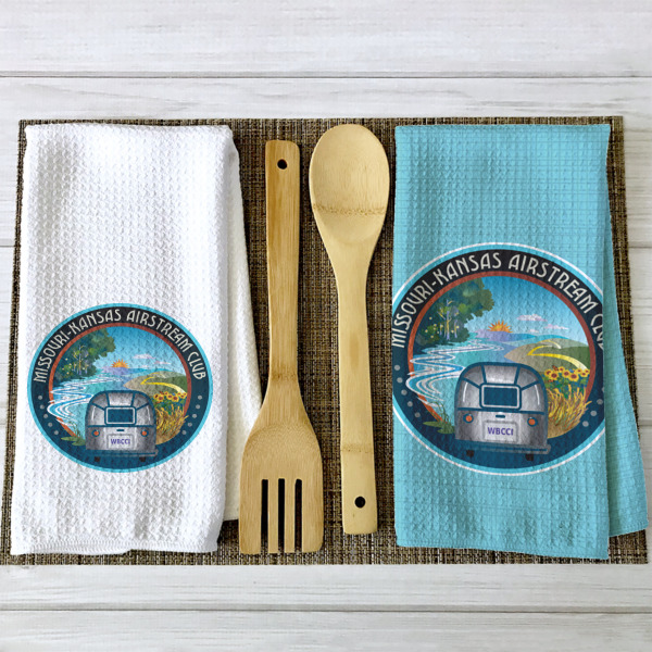 Custom Design - Waffle Weave Towels - 2 Print Styles