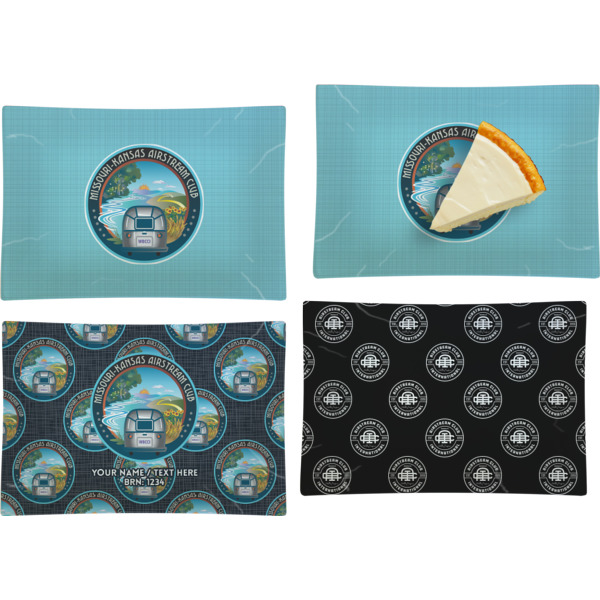Custom Design - Set of Rectangular Appetizer / Dessert Plates