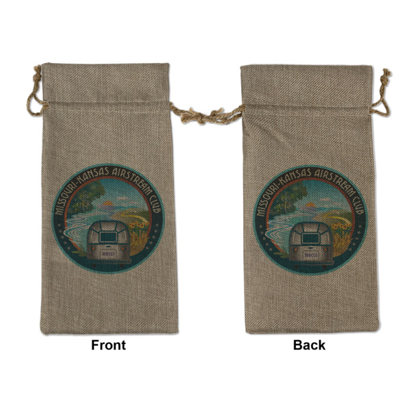 Custom Design Your Own Burlap Gift Bag - Large - Double-Sided