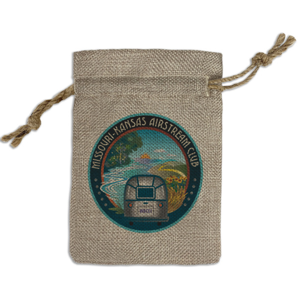 Custom Design - Small Burlap Gift Bag - Front