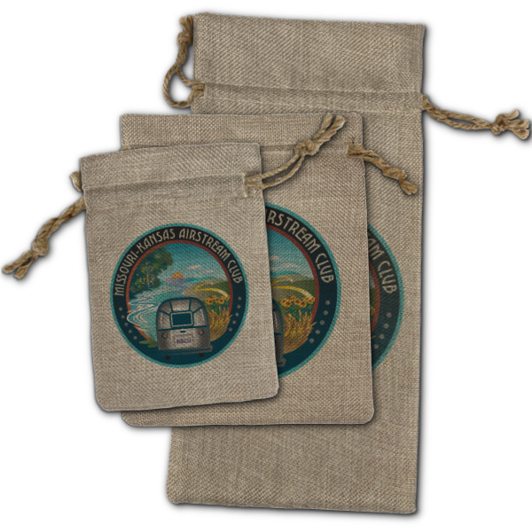 Custom Design - Burlap Gift Bags - (PARENT MAIN) All Three