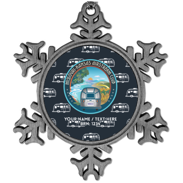 Custom Design Your Own Vintage Snowflake Ornament