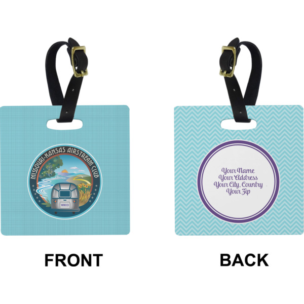 Custom Design - Square Luggage Tag (Front + Back)