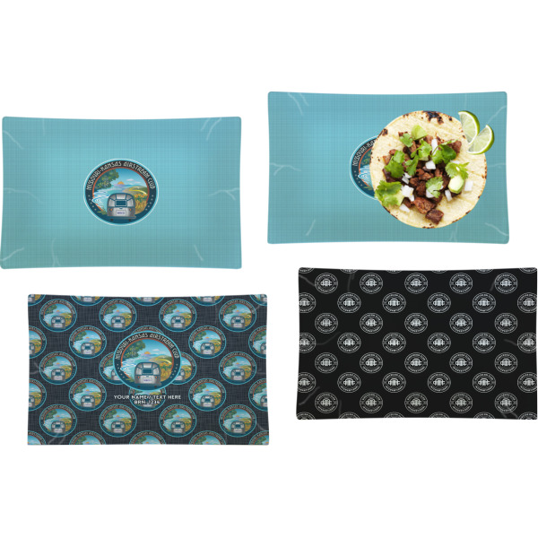 Custom Design - Set of Rectangular Dinner Plates