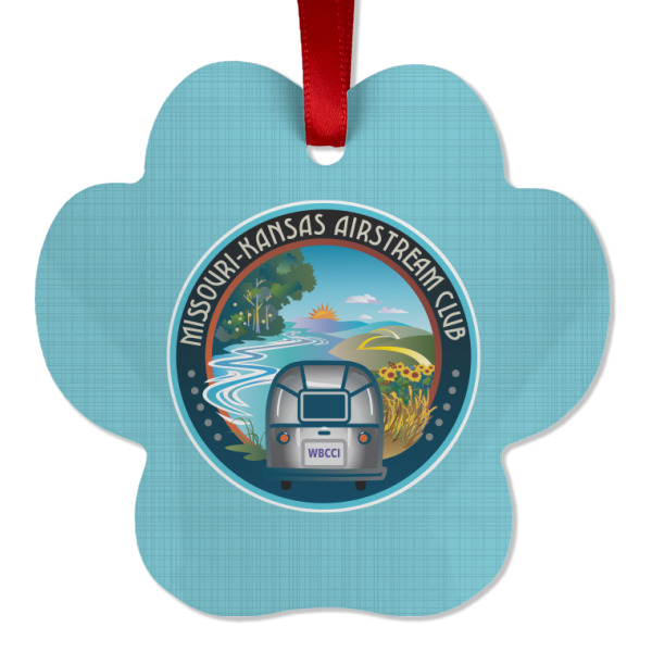 Custom Design - Metal Paw Ornament - Front