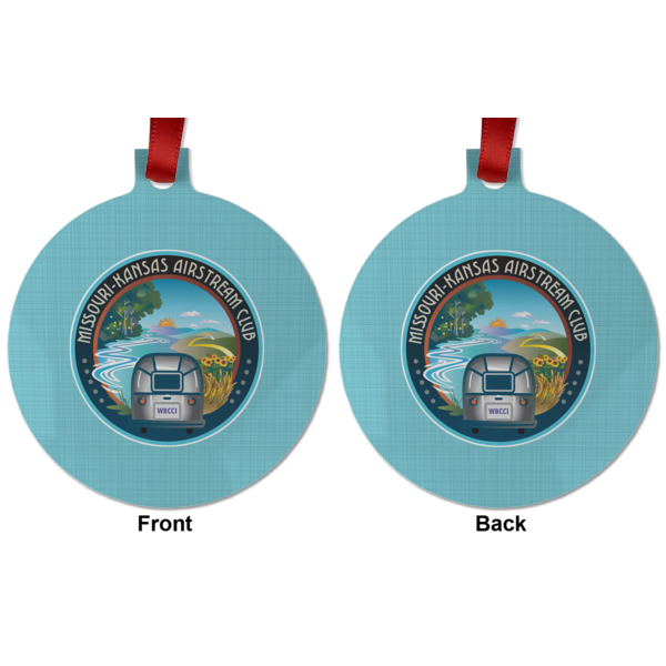 Custom Design - Metal Ball Ornament - Front and Back