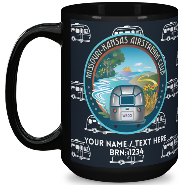 Custom Design Your Own 15 oz Coffee Mug - Black