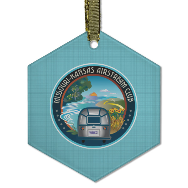 Custom Design - Frosted Glass Ornament - Hexagon