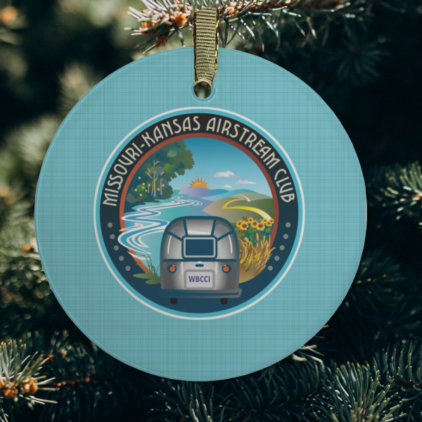 Custom Design - Frosted Glass Ornament - Round (Lifestyle)