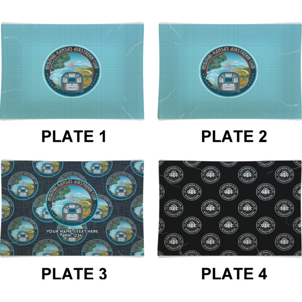 Custom Design - Set of Rectangular Appetizer / Dessert Plates (Approval)