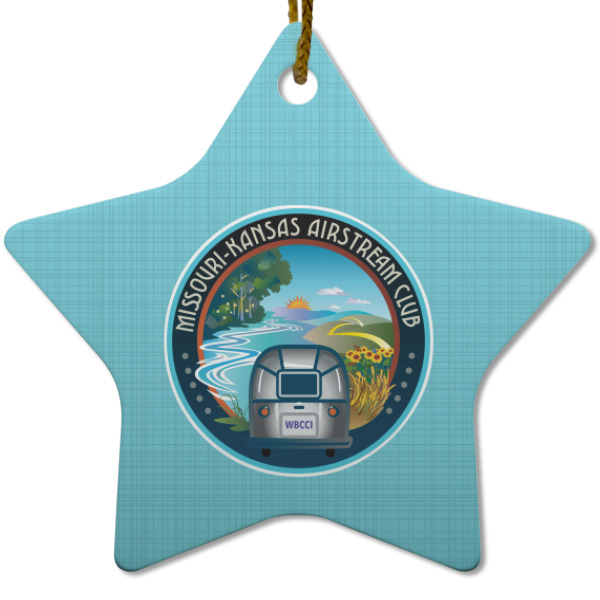 Custom Design - Ceramic Flat Ornament - Star (Front)
