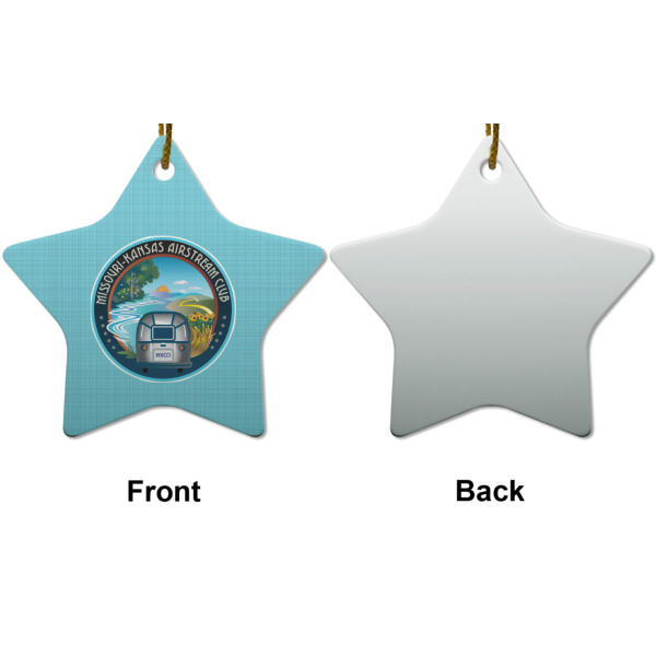 Custom Design - Ceramic Flat Ornament - Star Front & Back (APPROVAL)