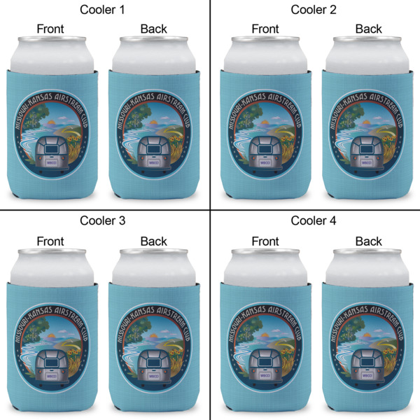 Custom Design - Can Cooler - Standard 12oz - Set of 4 - Front & Back