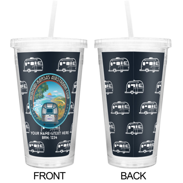 Custom Design - Double Wall Tumbler with Straw - Approval