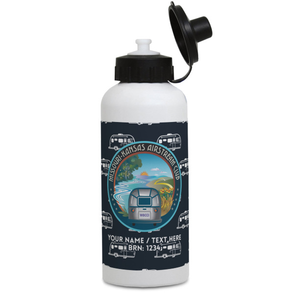 Custom Design Your Own Water Bottles - Aluminum - 20 oz - White