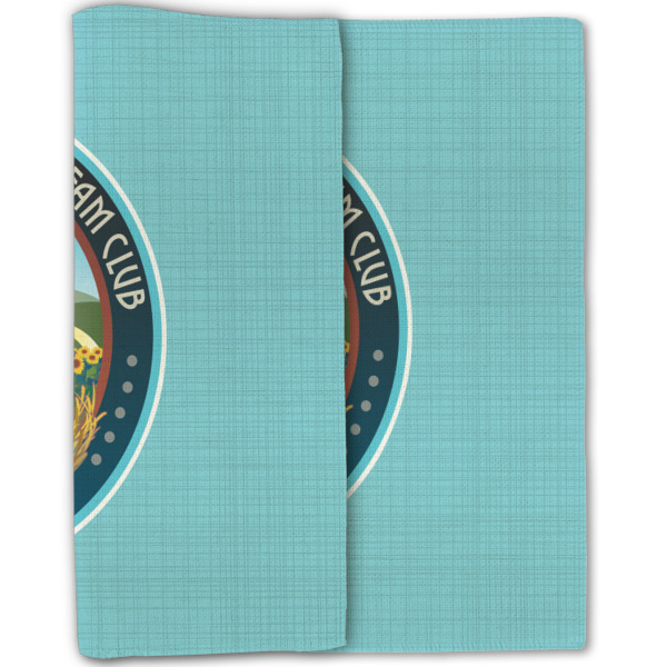 Custom Design - Linen Placemat - Double Sided - Folded Half