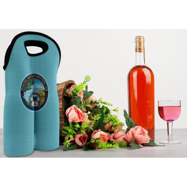 Custom Design - Double Wine Tote - In Context