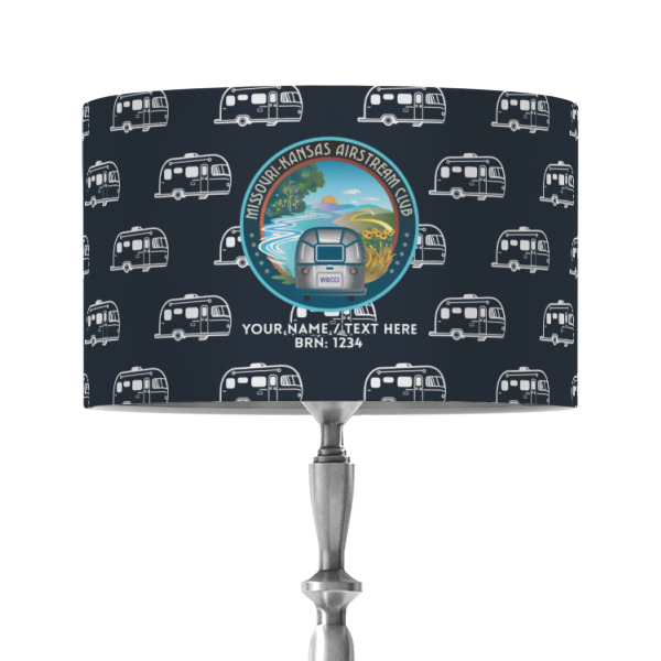 Custom Design - 12" Drum Lampshade - ON STAND (Fabric)