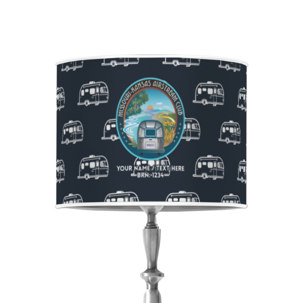 Custom Design - 8" Drum Lampshade - ON STAND (Poly Film)