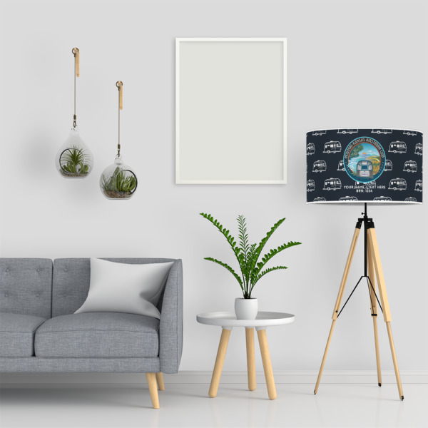 Custom Design - 12" Drum Lampshade - LIFESTYLE