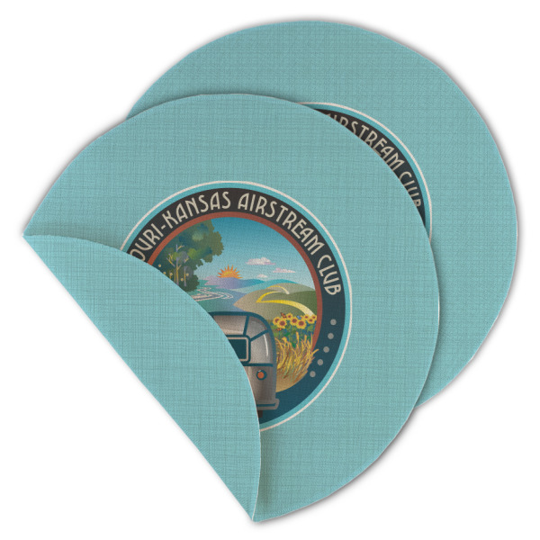 Custom Design - Round Linen Placemats - MAIN (Double-Sided)
