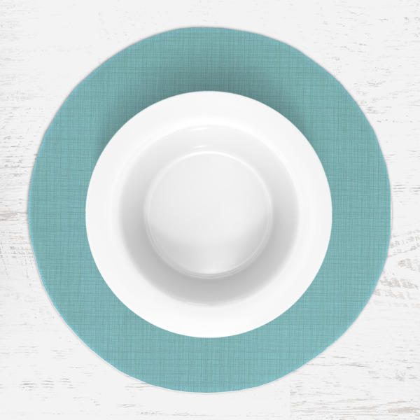 Custom Design - Round Linen Placemats - LIFESTYLE (single)