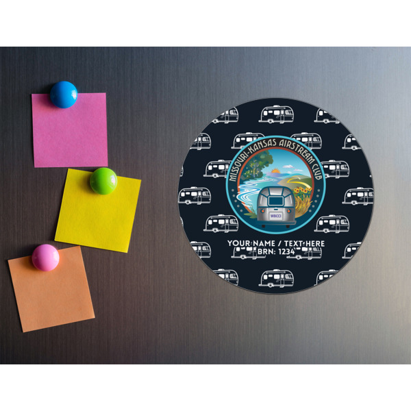 Custom Design - Round Fridge Magnet - LIFESTYLE