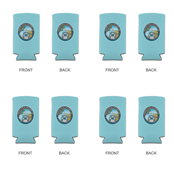 Custom Design - Can Cooler - Tall 12oz - Set of 4 - Front & Back