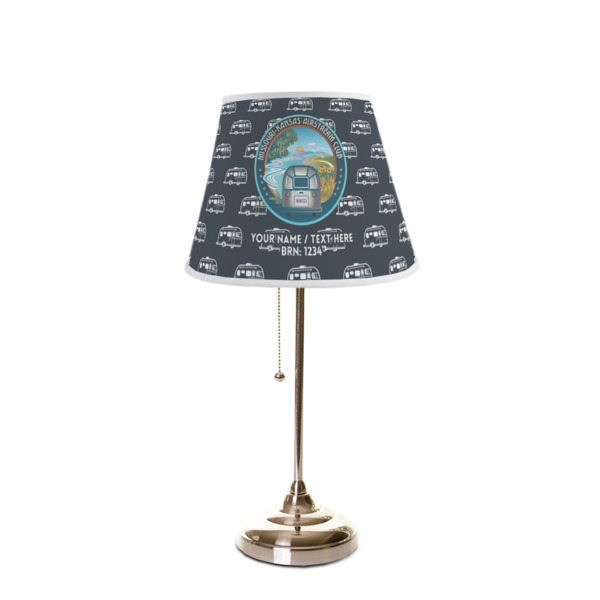 Custom Design - Poly Film Empire Lampshade - On Stand