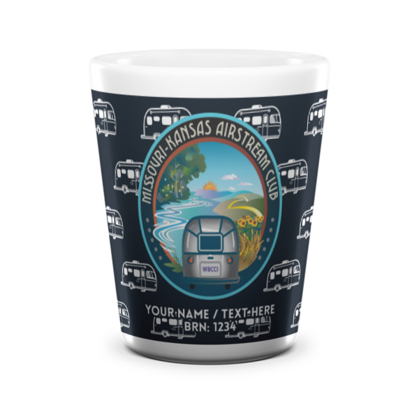 Custom Design - Ceramic Shot Glass - White - Front