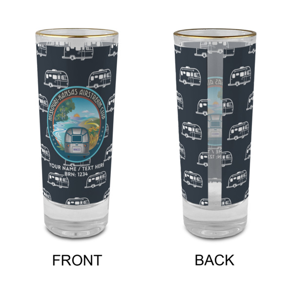 Custom Design - Glass Shot Glass - 2oz - Single - Front & Back