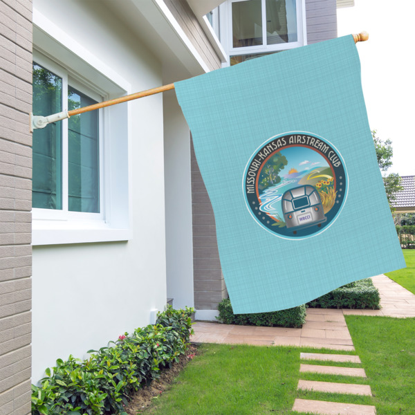 Custom Design - House Flags - Single Sided - LIFESTYLE