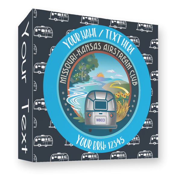 Custom Design - 3 Ring Binders - Full Wrap - 3" - Front