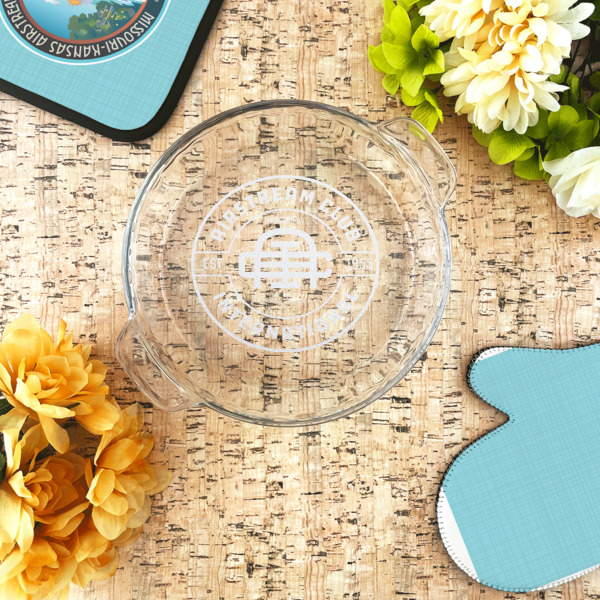 Custom Design - Glass Pie Dish - LIFESTYLE