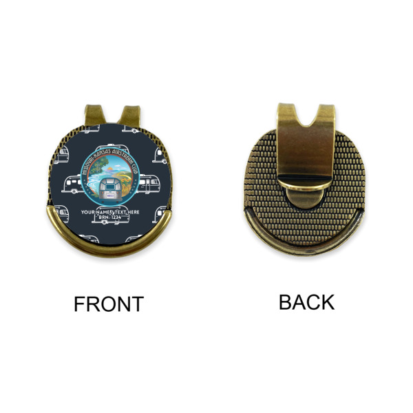 Custom Design - Golf Ball Hat Clip Marker - Apvl - GOLD