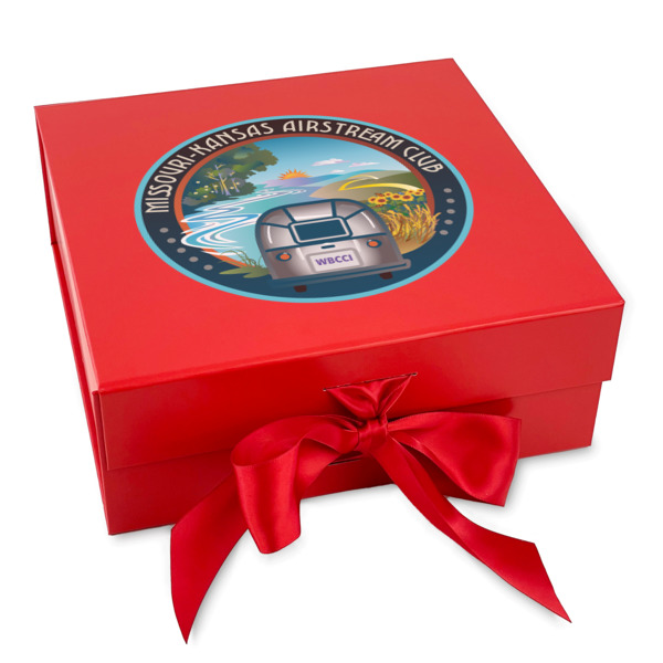 Custom Design Your Own Gift Box with Magnetic Lid - Red