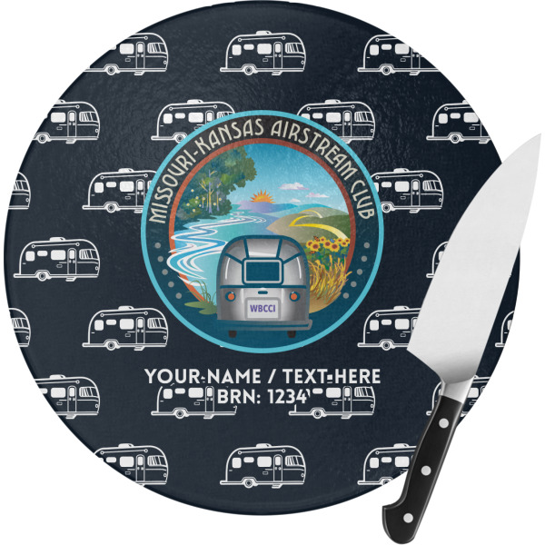 Custom Design Your Own Round Glass Cutting Board - Small