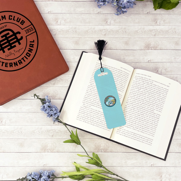 Custom Design - Plastic Bookmarks - In Context