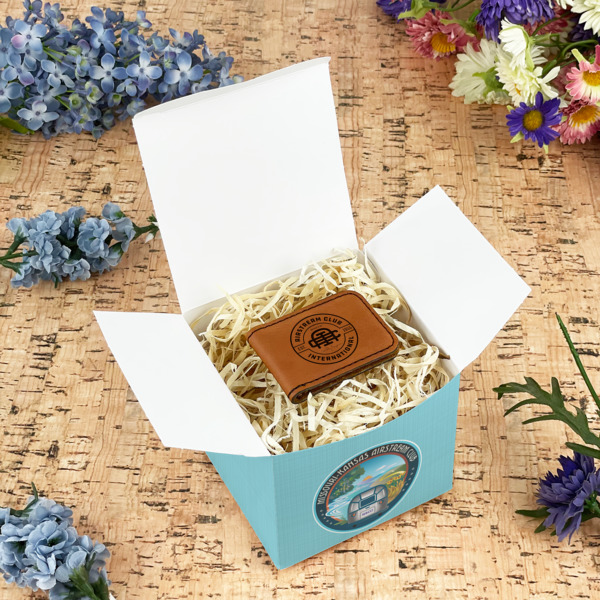 Custom Design - Cube Favor Gift Box - In Context