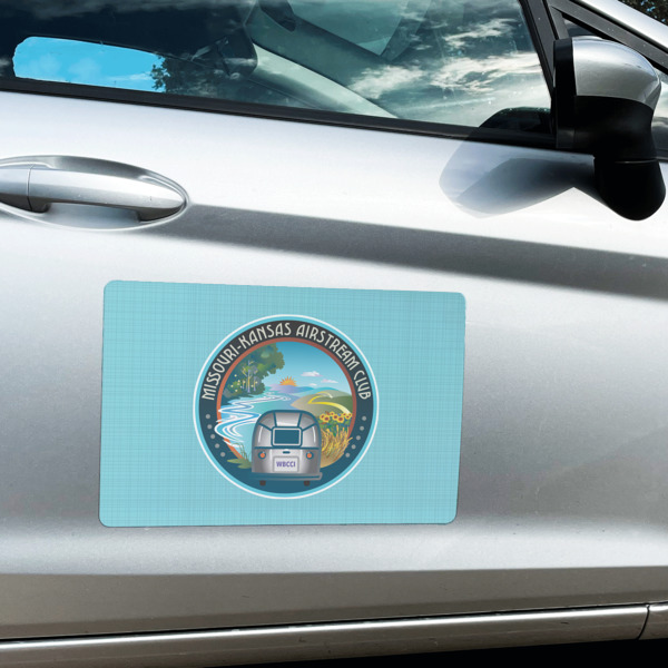 Custom Design - Large Rectangle Car Magnets- In Context