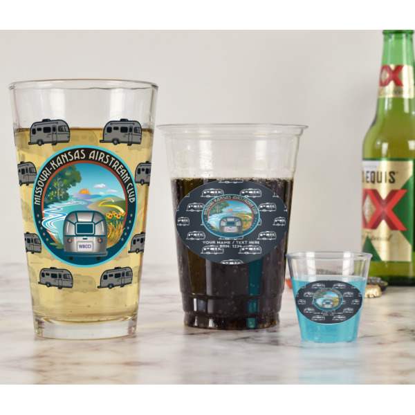 Custom Design - Pint Glass - Full Fill w Transparency - In Context