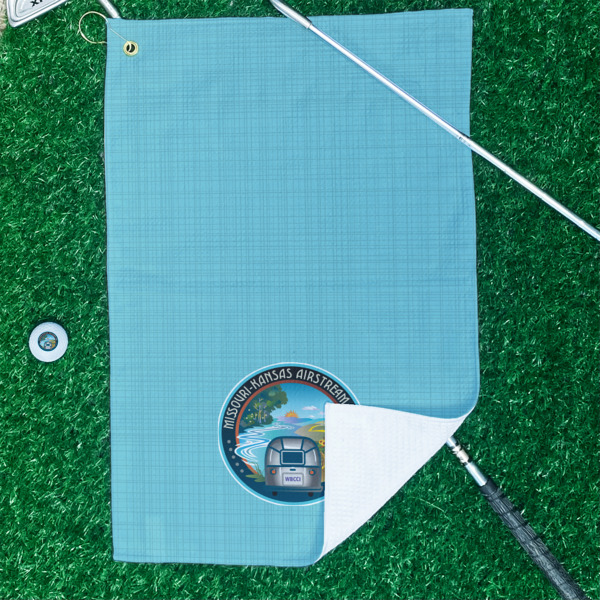 Custom Design - Waffle Weave Golf Towel - In Context