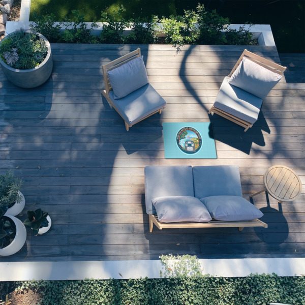 Custom Design - 2'x3' Patio Rug - In Context