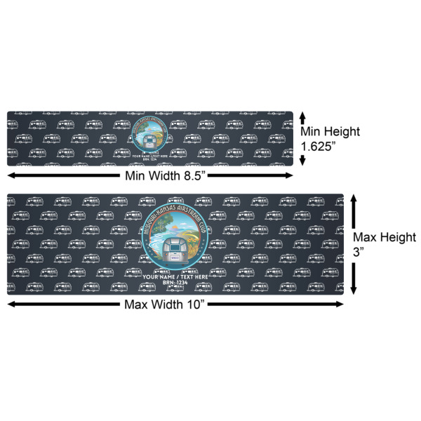 Custom Design - Water Bottle Labels w/ Dimensions