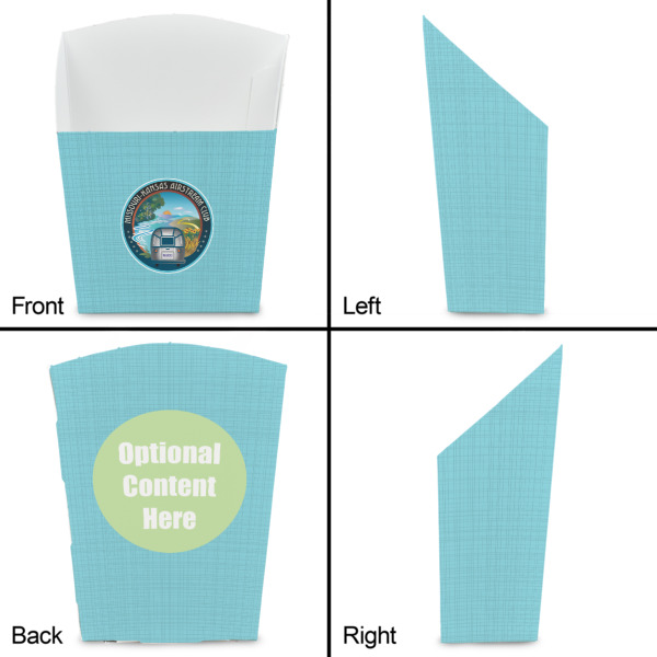 Custom Design - French Fry Favor Box - Front & Back View